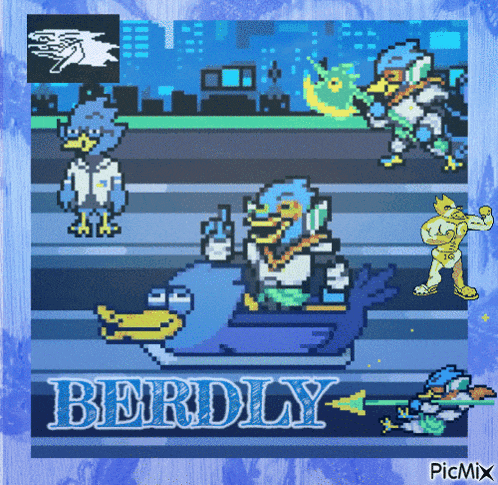 a picture of a video game with the name berdily