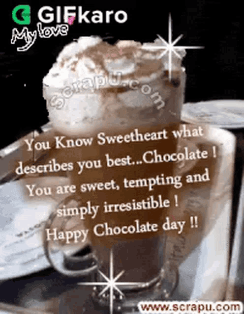 a picture of a cup of hot chocolate with whipped cream