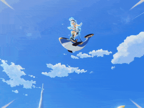 a painting of a woman standing on a sphere with a blue sky in the background