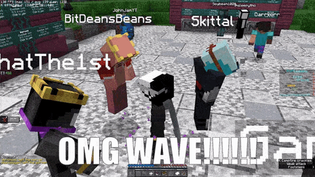 a screenshot of a video game with the words omg wave on the bottom