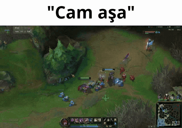 a screen shot of a video game with the words " cam aşa " above it