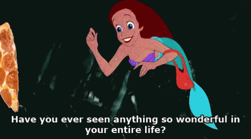 No. Never. GIF - The Little Mermaid Ariel Pizza GIFs