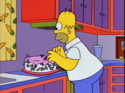 Simpsons Homer GIF - Simpsons Homer Cake GIFs