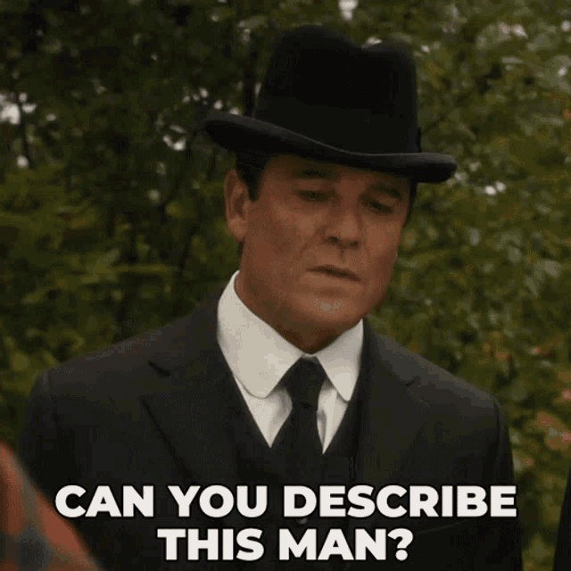 Can You Describe This Man William Murdoch GIF - Can You Describe This Man William Murdoch Murdoch Mysteries GIFs
