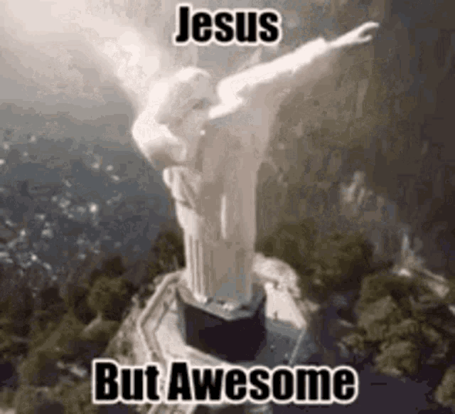 Jesus Awesome GIF - Jesus Awesome Statue GIFs