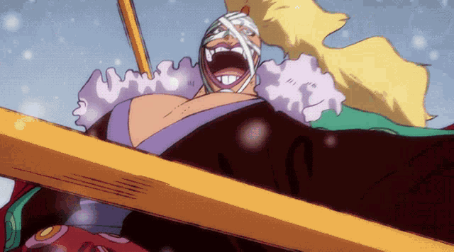 a cartoon of a woman with a bandage on her face