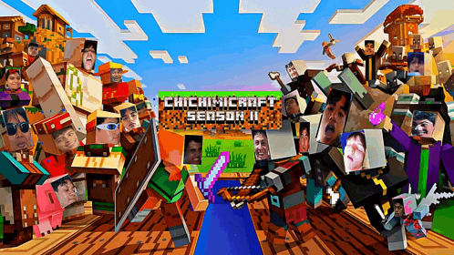 a poster for a video game called chichincraft season 11