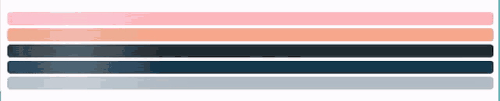 a row of different colored ribbons on a white background .