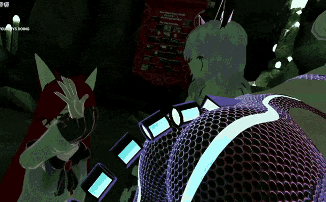 a screenshot of a video game with the words " you vs doing " on the bottom