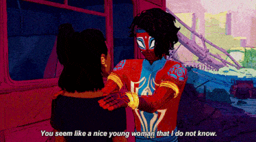 Spider Man You Seem Like A Nice Young Woman GIF - Spider Man You Seem Like A Nice Young Woman That I Do Not Know GIFs