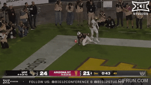 a football game is being shown on the x11 studios network
