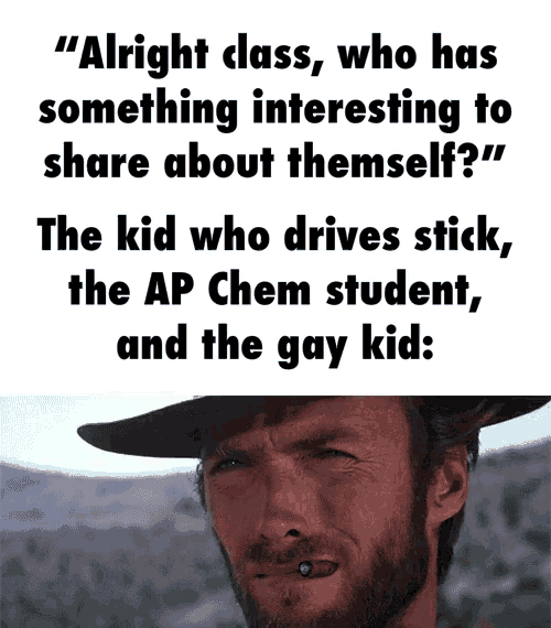 a man in a cowboy hat is talking about something interesting to share about themselves
