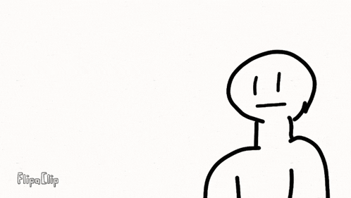 a drawing of a person holding a gun with the words flipa clip below