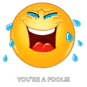 a smiley face is laughing with tears coming out of its eyes .