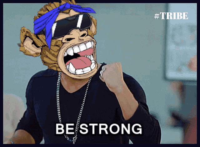 a picture of a man with a bandana on his head that says bestrong