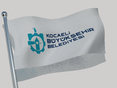 a flag that says kocaeli buyuksehir belediyesi