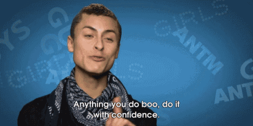 a man in a bandana says " anything you do boo do it with confidence "