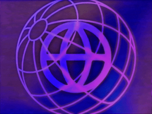 a purple sphere with a circle in the middle
