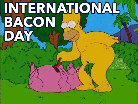 International Bacon Day GIF - Bacon Simpsons GIFs