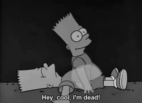 Cool Dead GIF - Cool Dead Bart Simpson GIFs