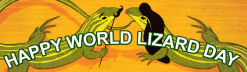 Happy World Lizard Day GIF - Happy World Lizard Day Lizard Day World Lizard Day GIFs