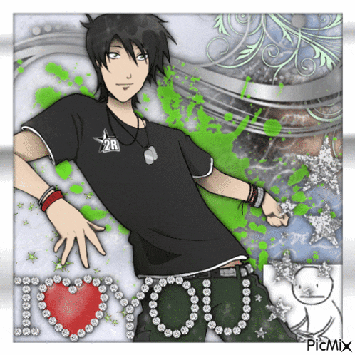 a picture of a boy with the words i love you on the bottom
