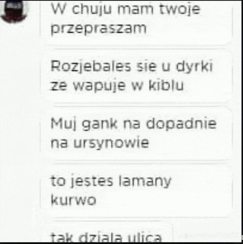 a screenshot of a text message in a foreign language with a picture of a person .