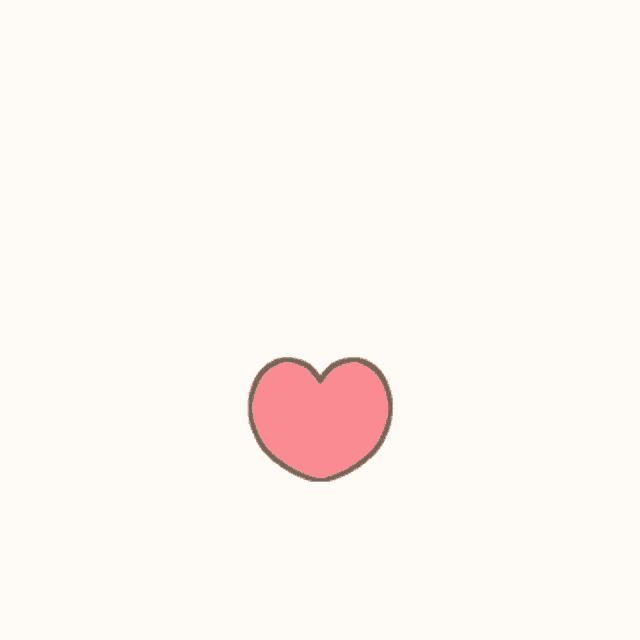 a cartoon character with hearts on its head and a smiley face