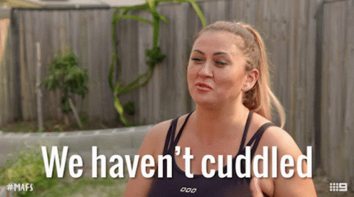 We Havent Cuddled Married At First Sight GIF - We Havent Cuddled Married At First Sight We Havent Hugged GIFs