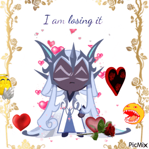 a picture of a cartoon character with the words i am losing it on it