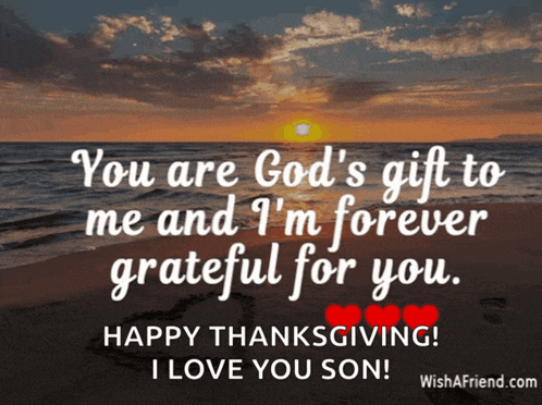 a message from wishafriend.com wishes a happy thanksgiving