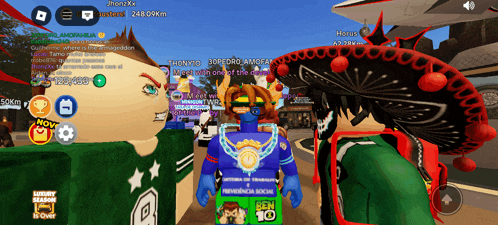 a screenshot of a video game that says luxury season on it