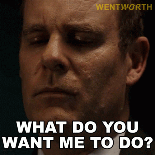 What Do You Want Me To Do Matthew Fletcher GIF - What Do You Want Me To Do Matthew Fletcher Wentworth GIFs