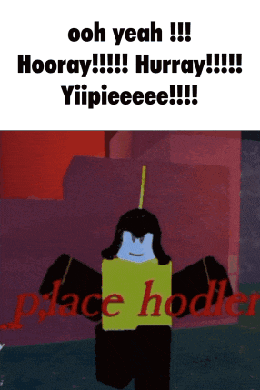 a cartoon character is holding a sign that says " place hodler "