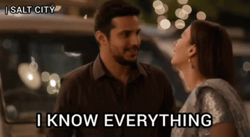 I Know Everything Salt City GIF - I Know Everything Salt City Applause Entertainment GIFs