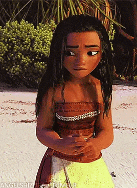 a cartoon girl is standing on a sandy beach with the words angelshizu tumblr below her