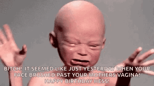 Cry Baby Happy Birthday GIF