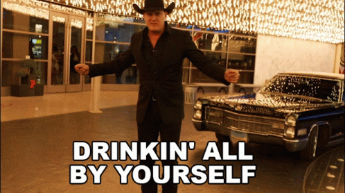 Drinkin All By Yourself Jon Pardi GIF - Drinkin All By Yourself Jon Pardi Last Night Lonely Song GIFs