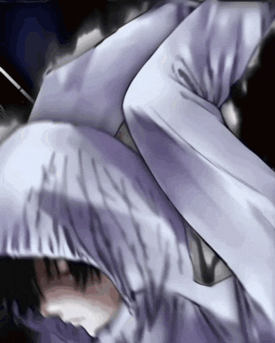 a drawing of a person with a hoodie on
