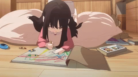 Coloring Little GIF - Coloring Little Anime GIFs