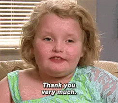 Always Be Polite GIF - Thank You Very Much Thank You Honey Boo Boo GIFs