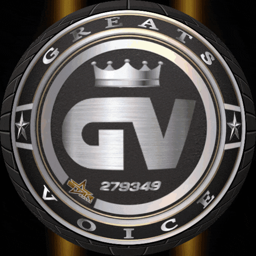 a logo for greats voice shows a crown and the number 279349