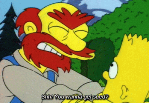 Simpsons Shh GIF - Simpsons Shh You Wanna Get Sued GIFs