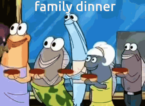 Family Dinner Spongebob GIF - Family Dinner Spongebob Spongebob Meme GIFs