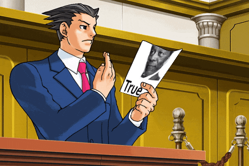a man in a suit and tie is holding up a piece of paper that says true