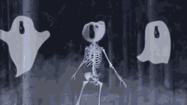 the words happy halloween are displayed on a dark background