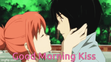 Good Morning Kiss Anime Gif GIF - Good Morning Kiss Anime Gif Kiss Good Morning GIFs