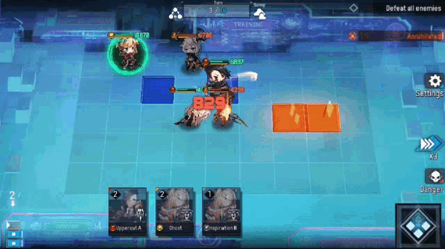 a screenshot of a video game with the number 829 on the bottom