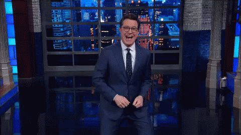 Surprise GIF - Stephen Colbert Surprise Hello GIFs