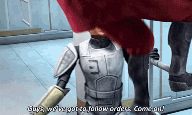 Star Wars Hevy GIF - Star Wars Hevy Guys Were Got To Follow Orders Come On GIFs